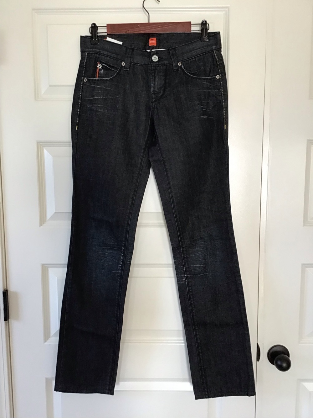 Hugo Boss Straight-Leg Women's Low-Rise Jeans
